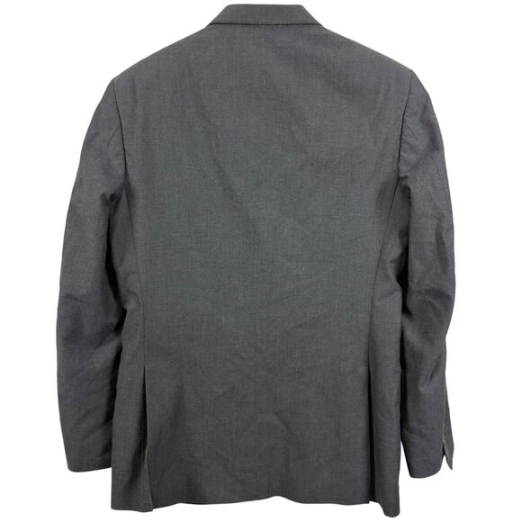 Joseph Jos A Bank Mens Slim Fit Gray Twill Cotton & Wool Suit Jacket Blazer 38 R - Picture 14 of 16
